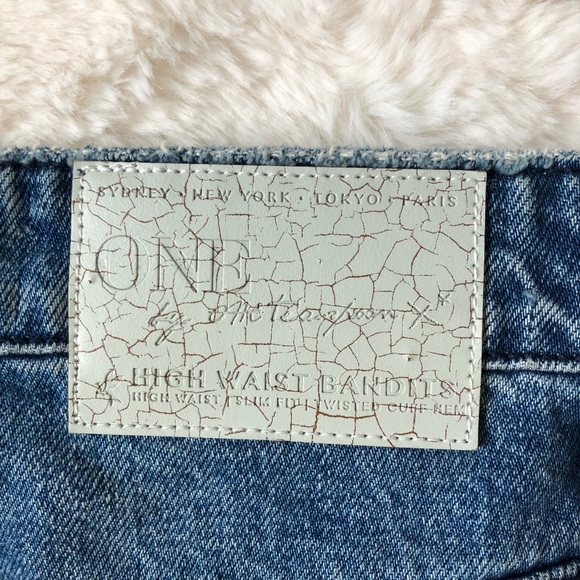 One Teaspoon High Waisted Bandits Denim Shorts - Picture 8 of 12